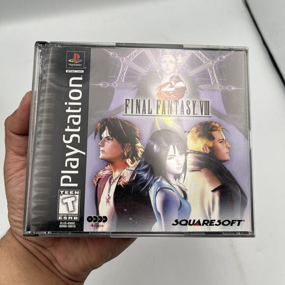 Final Fantasy Viii - Sony PlayStation 1 - Black Label - Complete - Tested! - Picture 14 of 14